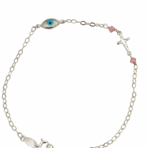 Βραχιόλι λευκόχρυσος 9Κ